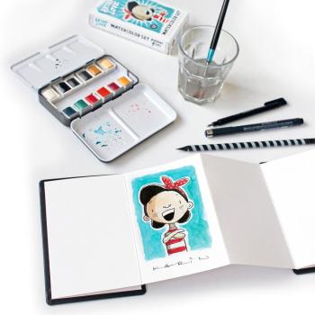 Paperfuel  "Leporello Aquarell Skizzenbuch 10x15cm"