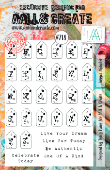 AALL and Create  Tagged Alphabet  Stamps - Stempel A5