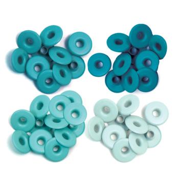 We R Memory Keepers Wide Eyelets Aqua Eyelet