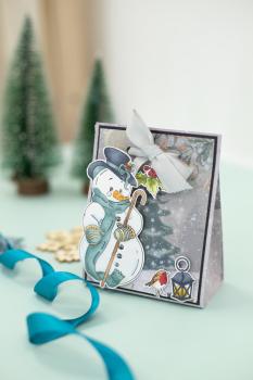 Crafters Companion - Vintage Snowman - 12" Paper Pack