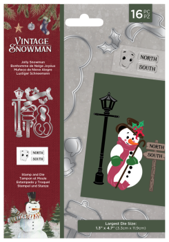 Crafters Companion -Jolly Snowman  - Stanze & Stempel