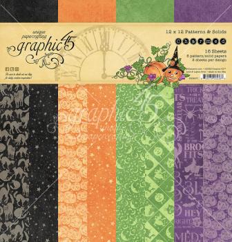 Graphic 45 "Charmed" 12x12" Patterns & Solid Pad