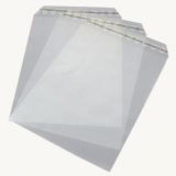 Klappenbeutel klar DIN B6 (125 x 170mm) 30my mit Haftklebung - 100 Stück
