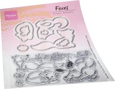 Marianne Design - Stamp & Die Eline's Animals Foxes 