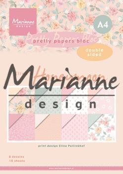 Marianne Design - Eline's Honeymoon - Paper Pad A4 - Designpapier 