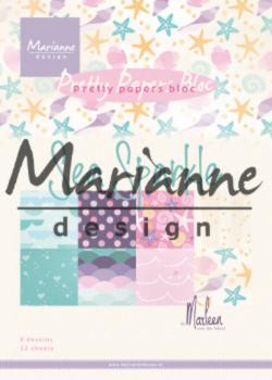 Marianne Design - by Marleen Sea Sparkle - Paper Pad A5 - Designpapier 