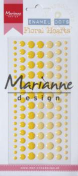 Marianne Design - Enamel Dots - Floral Hearts 