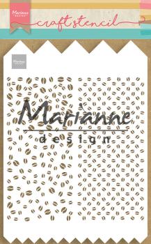 Marianne Design - Stencil -  Slimline Coffee Beans  - Schablone 