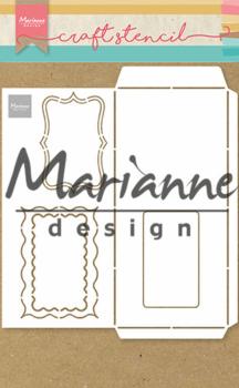 Marianne Design - Stencil - Slimline Envelope - Schablone 