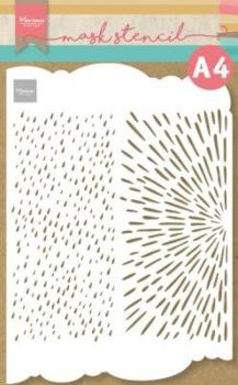 Marianne Design - Stencil -  Slimline Rain & Sunshine  - Schablone 