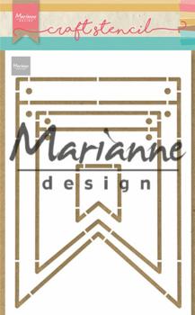 Marianne Design - Stencil - Banners - Schablone 