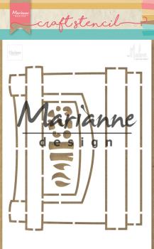 Marianne Design - Stencil - by Marleen Fire Place - Schablone 