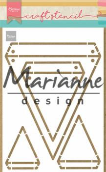 Marianne Design - Stencil - Flags - Schablone 