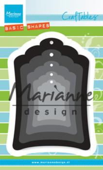 Marianne Design Craftables -  Basic Shapes Labels  - Stanzschablone 