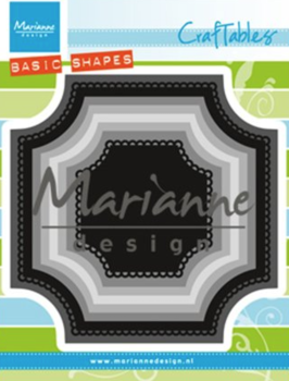 Marianne Design Craftables -  Basic Shapes Square  - Stanzschablone 