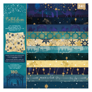 Crafters Companion - Bethlehem Collection - 12" Paper Pack