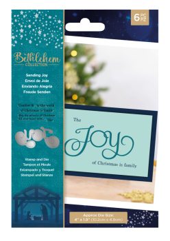 Crafters Companion -Sending Joy - Stanze & Stempel