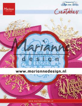 Marianne Design Creatables - Dies - Anja's Warme Winter Wensen - Präge- und Stanzschablone 