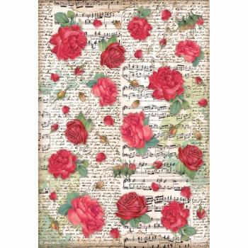 Stamperia "Desire Red Roses " A4 Decoupage / Decopatch Papier 