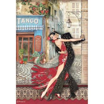 Stamperia "Desire Tango " A4 Decoupage / Decopatch Papier 