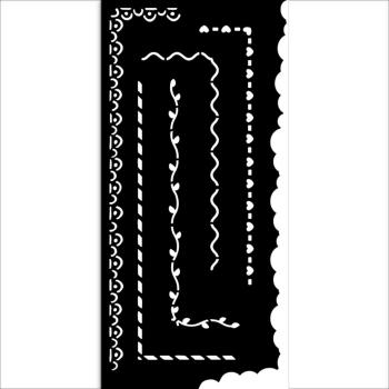 Stamperia Schablone - Stencil "Create Happiness Borders 1" - Schablone