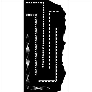 Stamperia Schablone - Stencil "Create Happiness Borders 2 " - Schablone