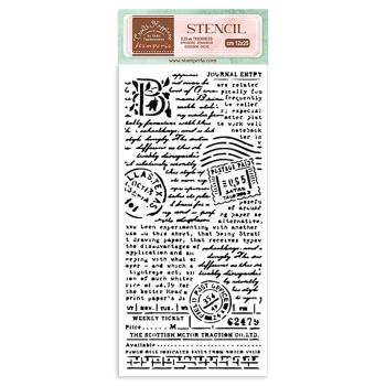 Stamperia Schablone - Stencil " Create Happiness Post Card" - Schablone