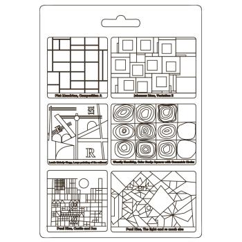 Stamperia - Soft Mould - "Bauhaus Squares" - Gießform 
