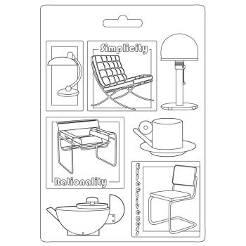 Stamperia - Soft Mould - " Bauhaus Chairs" - Gießform
