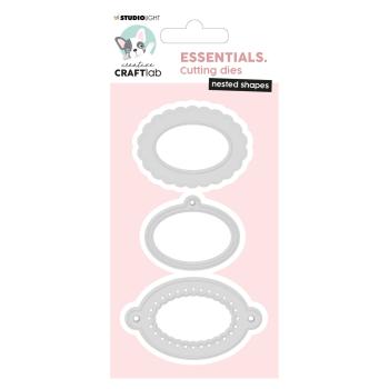 Creative Craft Lab - Studio Light - Dies - Nested shapes oval - Stanze 