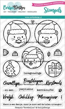 Carlijn Design - Clear Stamp - Kerstballen  - Stempel 