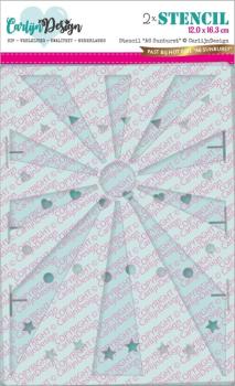 Carlijn Design - Stencil - Sunburst  - Schablone 