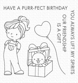 My Favorite Things Stempelset "Purr-fect Birthday" Clear Stamp Set