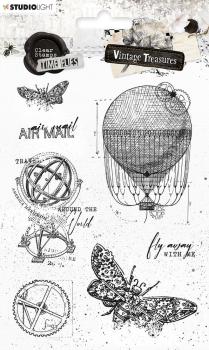 Studio Light - Clear Stamps "Vintage Treasures - Time Flies " - Stempel 