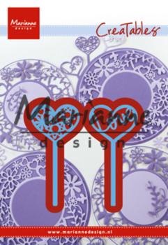 Marianne Design Creatables - Dies -  Heart Pins  - Präge - und Stanzschablone 