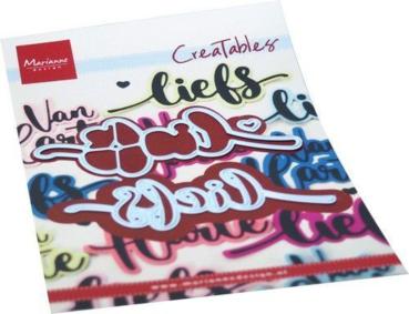 Marianne Design Creatables - Dies - Liefs - Präge - und Stanzschablone 