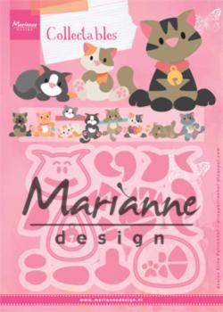 Marianne Design Collectables -  Dies - Eline's Kittens  - Präge - und Stanzschablone 