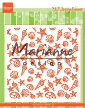 Marianne Design - Design Folder - Embossingfolder - Sea Shells - Prägefolder 