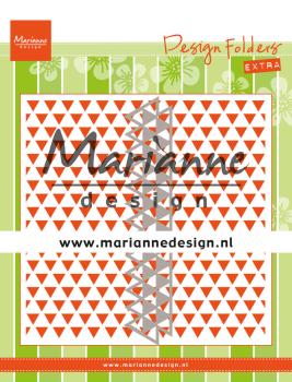 Marianne Design - Design Folder Extra - Dies - "Triangles " - Prägefolder - Stanzschablone