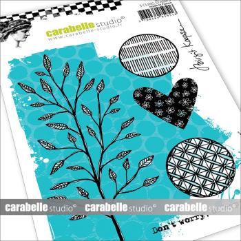 Carabelle Studio - Gummistempel - Be happy - Stempel