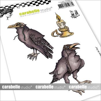 Carabelle Studio - Gummistempel - Poe's ravens - Stempel