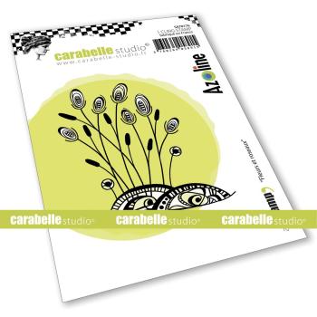 Carabelle Studio - Cling Stamp Art -  Fleurs et roseaux - Stempel