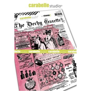 Carabelle Studio - Cling Stamp Art - Vintage ads - Stempel
