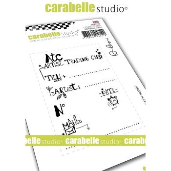 Carabelle Studio - Cling Stamp Art - ATC #2 - Stempel