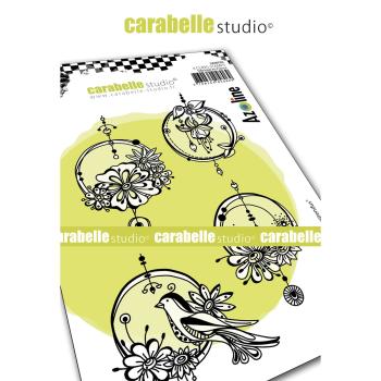 Carabelle Studio - Cling Stamp Art - Cercles suspendus  - Stempel
