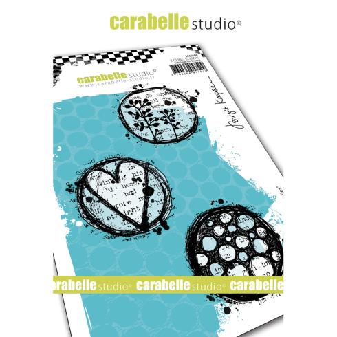 Carabelle Studio - Cling Stamp Art - Playful circles - Stempel