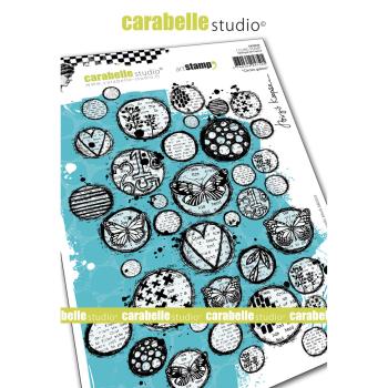 Carabelle Studio - Cling Stamp Art - Circles galore - Stempel