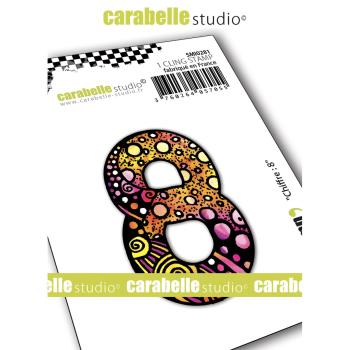 Carabelle Studio - Cling Stamp Art - Number 8 - Stempel