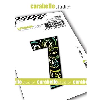 Carabelle Studio - Cling Stamp Art -  Number 7 - Stempel