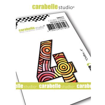 Carabelle Studio - Cling Stamp Art - Number 4 - Stempel